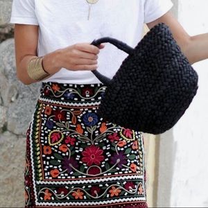 Embroidered Hippie Mini Skirt